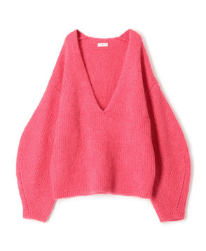 ■カシミヤシルク ボリュームスリーブプルオーバー