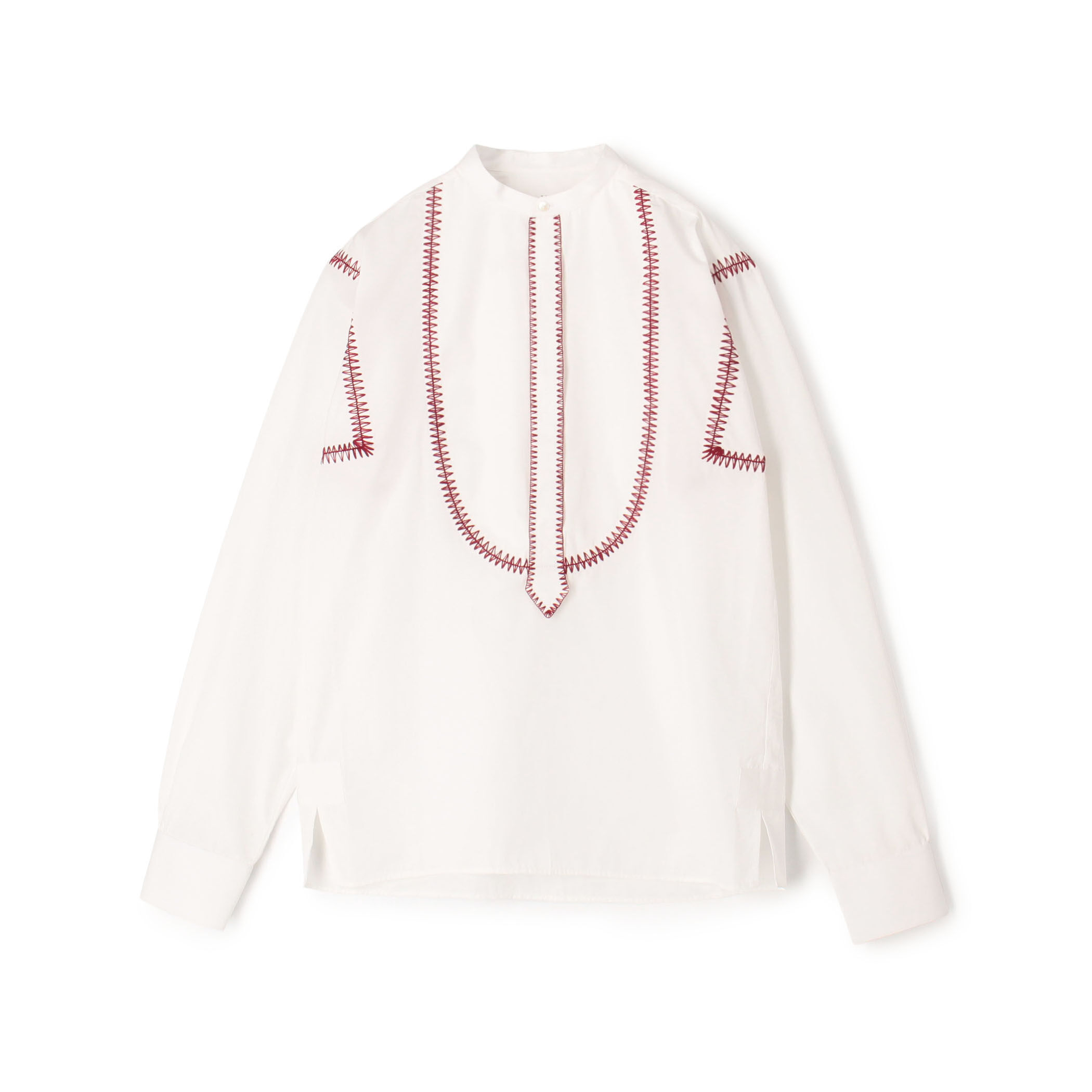 Seblineセブリン ホワイト コットンペインターシャツ 長袖 sebline MAROCAINE PAINTER'S SHIRT コットンロングスリーブシャツ