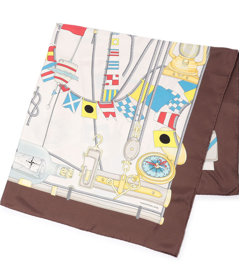 Atelier TOMORROWLAND FLAG シルクスカーフ