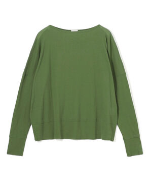 ガーゼフライス ボートネックプルオーバー