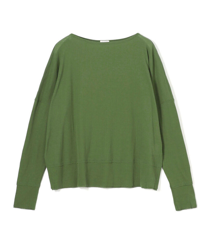 ガーゼフライス ボートネックプルオーバー