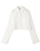 チェーンレースエンブロイダリー クロップドシャツ