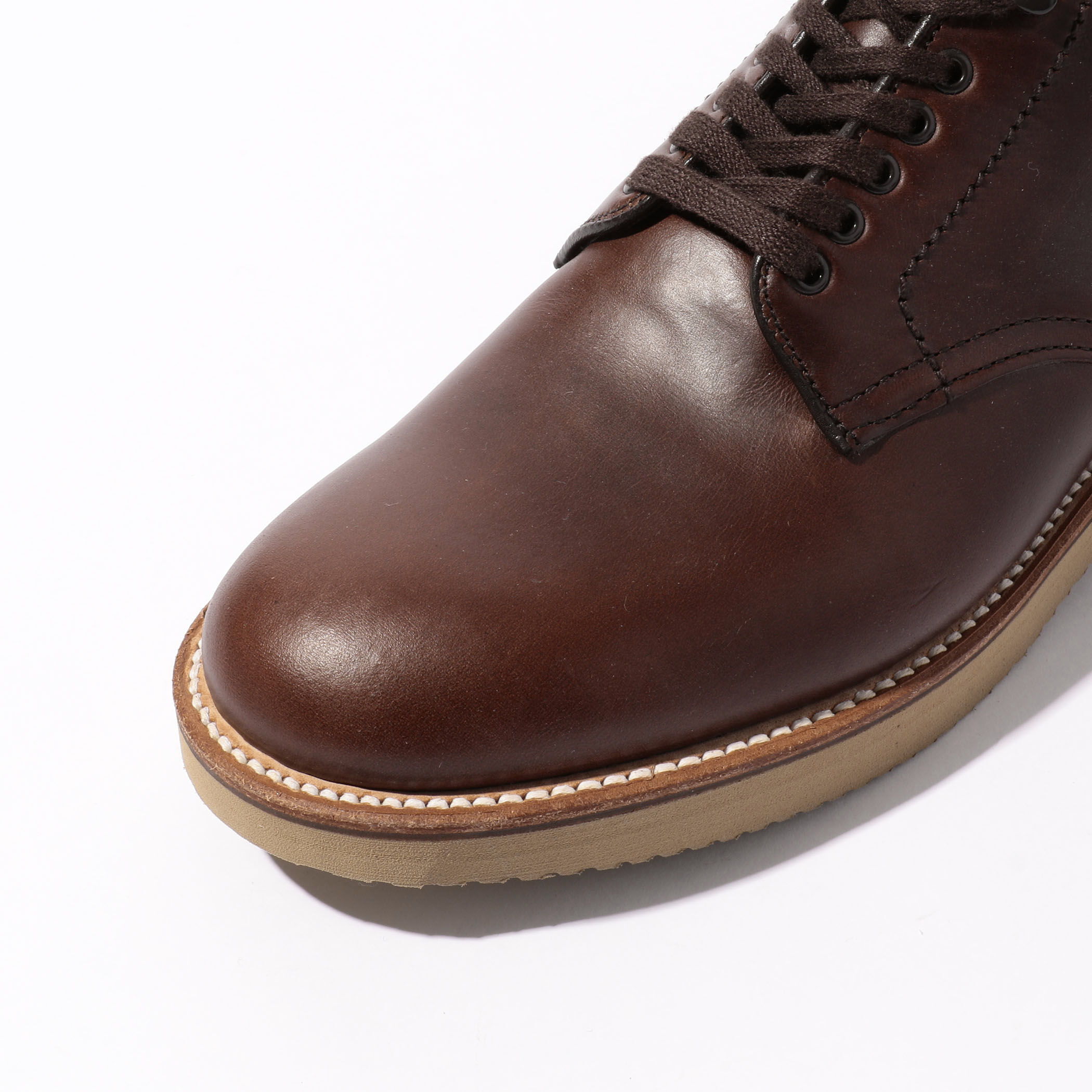 ALDEN クロムエクセル プレーントゥ レザーブーツ