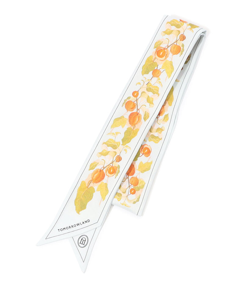 ATELIER TOMORROW AUTUMN FLOWER BANDEAU シルクスカーフ