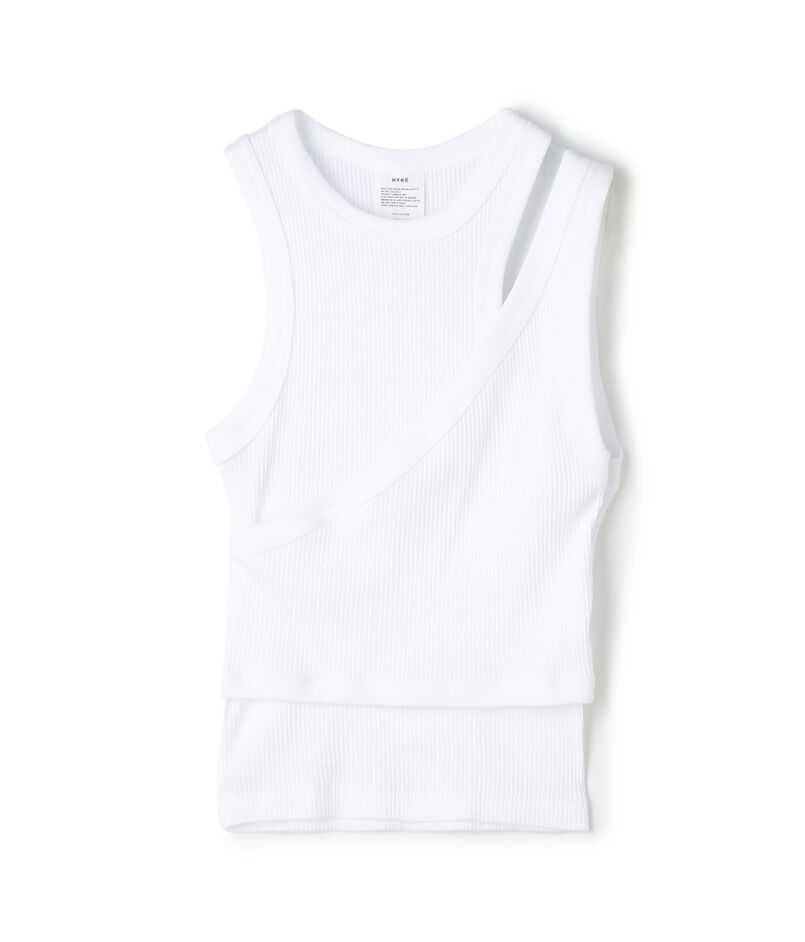 HYKE DOUBLE SHOULDER TANK TOP