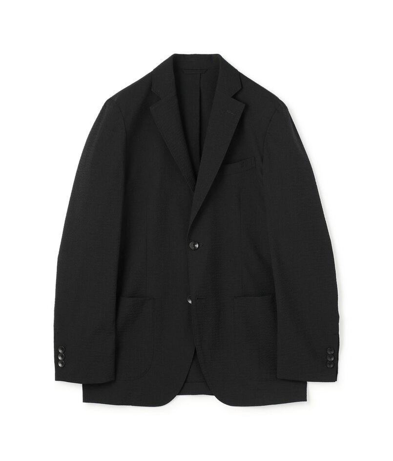 ポリエステルウールサッカー シングルブレステッド2Bジャケット