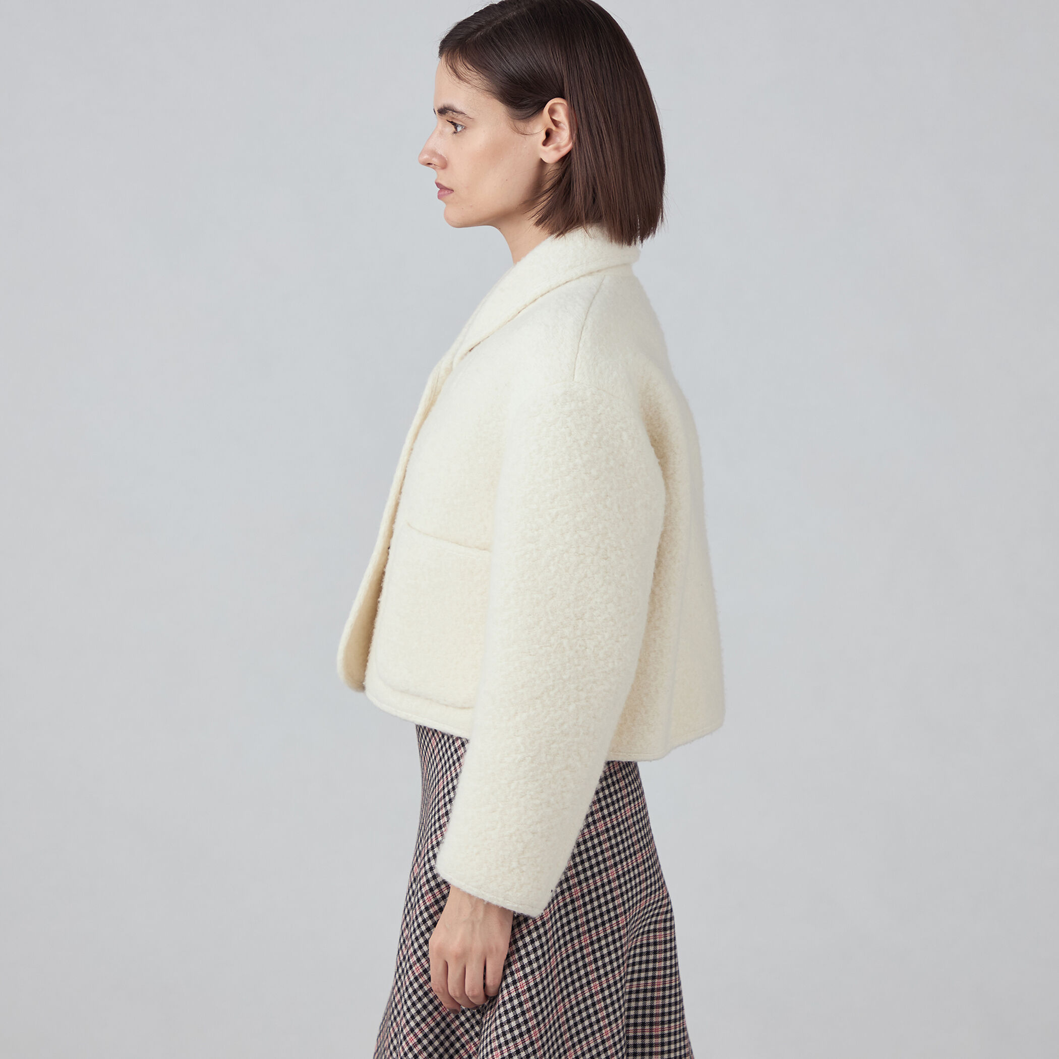 シープニット ショールカラージャケット｜トゥモローランド 公式通販