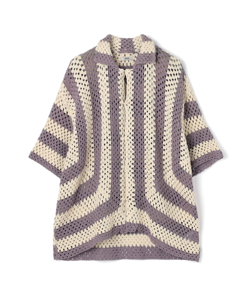 BODE FLAGSHIP CROCHET クロシェニットシャツ