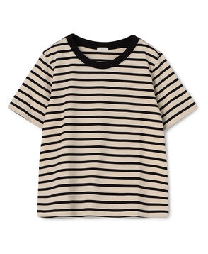 ファインコットンボーダー クルーネックTシャツ