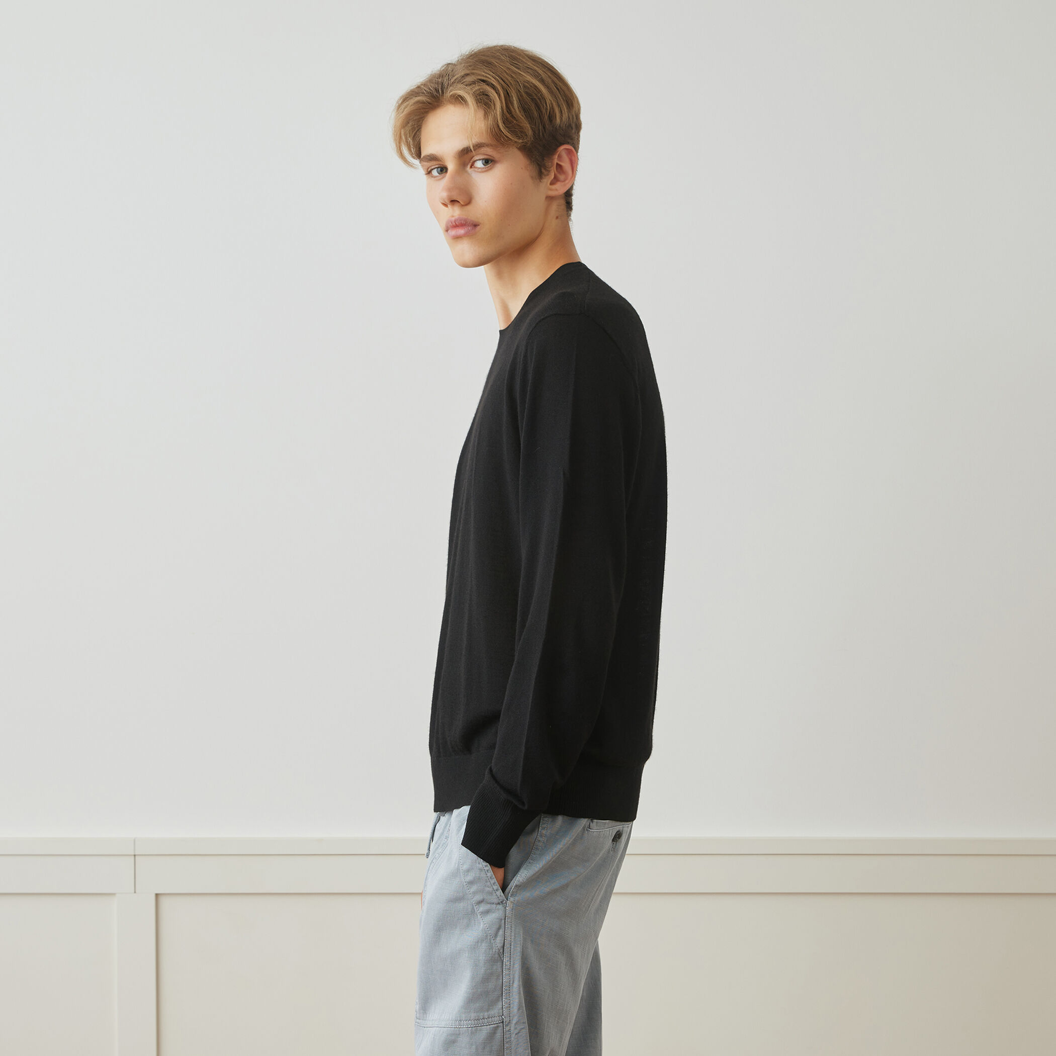 theory luxe 24AW ニットジャケットMusca Colonel 黒