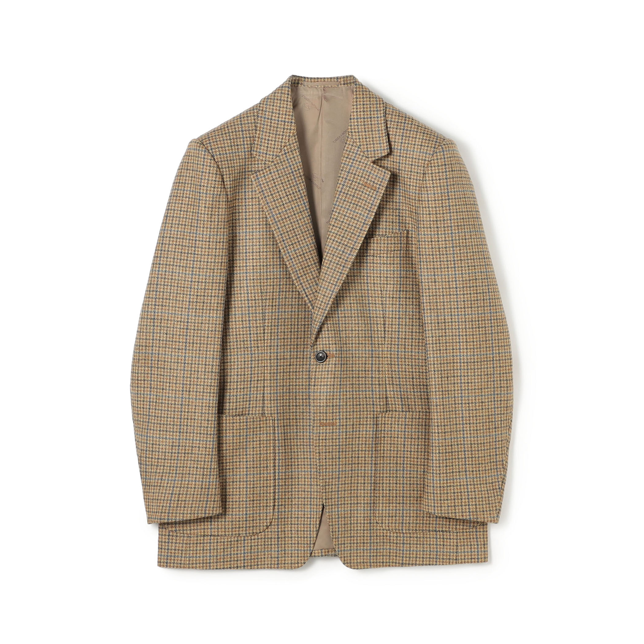 ウールツイード シングルブレステッド2Bジャケット LOVAT