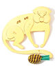 MERCEDES SALAZAR MONKEY YELLOW ブローチ