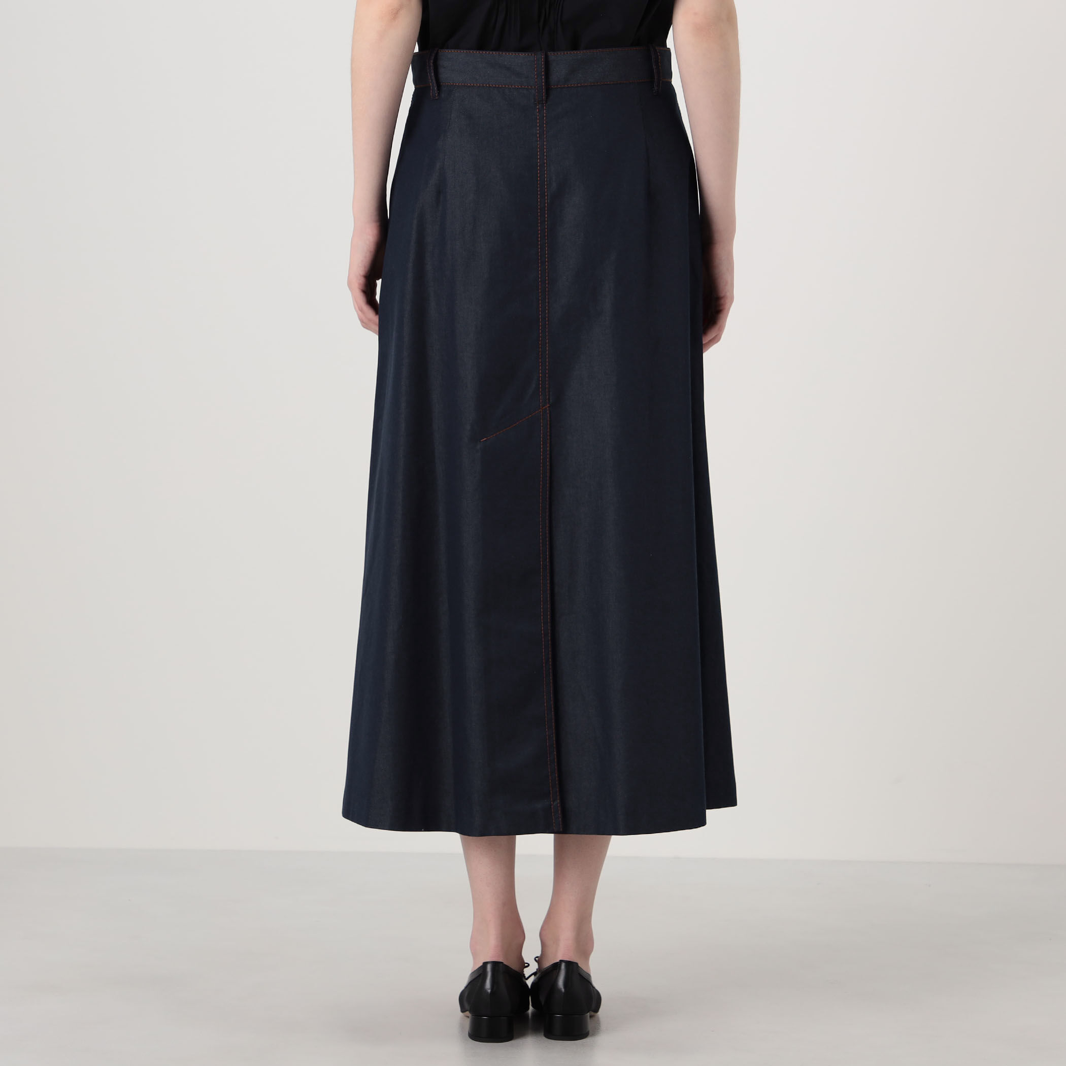 24SS✨未使用級✨Drawer SUMMER1 コットンシルクスカート 完売 コットンシルクデニム トラペーズスカート｜トゥモローランド 公式サイト