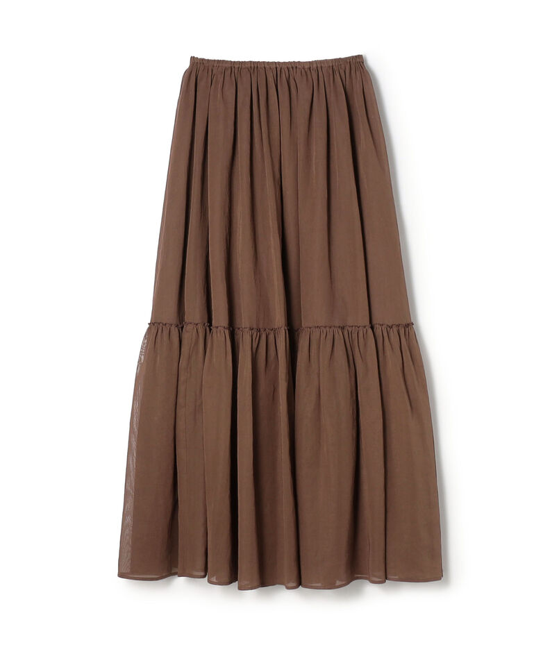 【WEB先行予約】ルコットンオーガンジー ティアードスカート