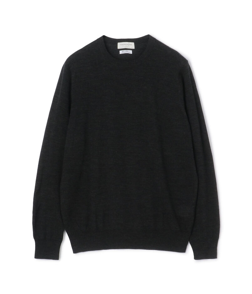 TOMORROWLAND tricot スーパーファインメリノウール クルーネックプルオーバー S-WOOL