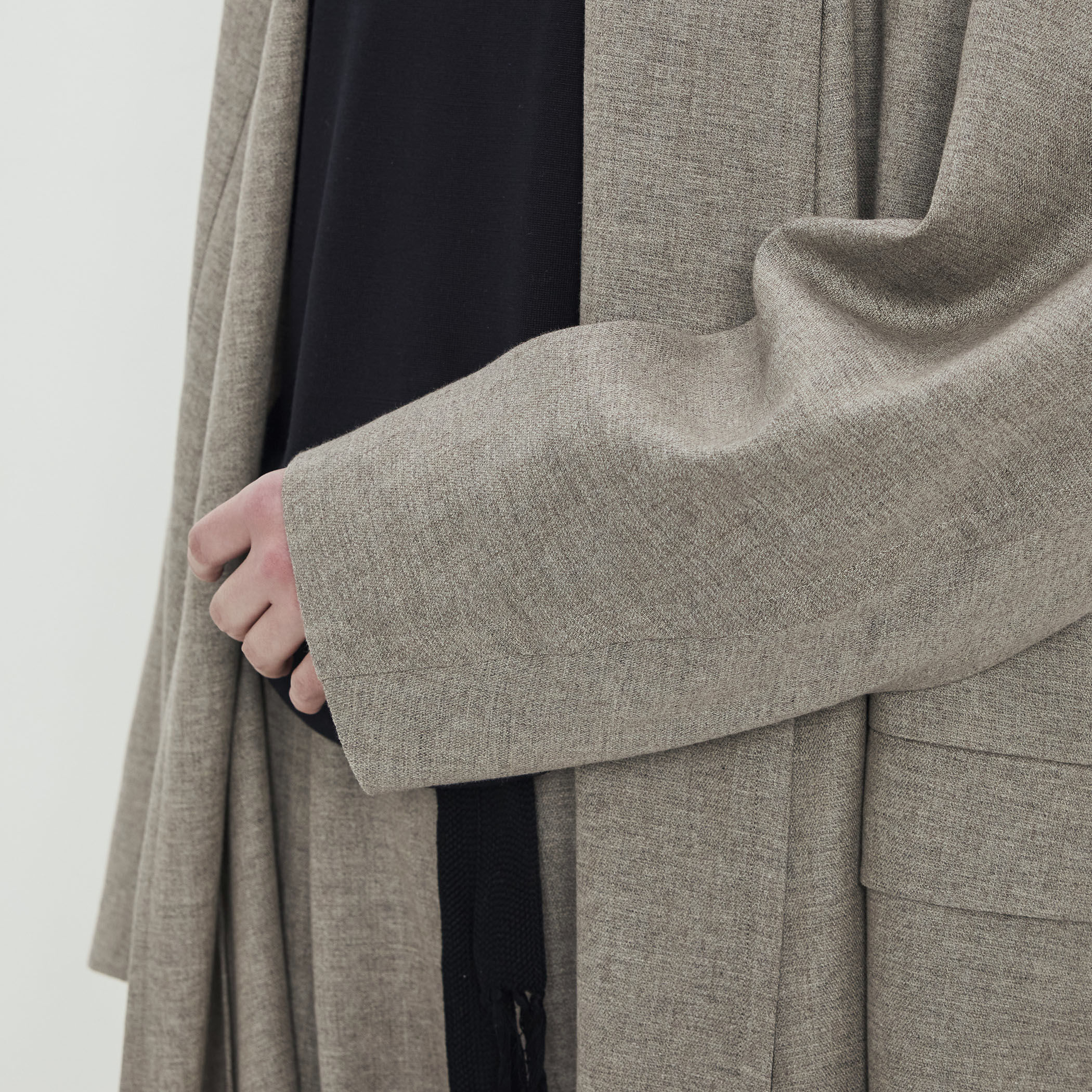 カシミヤリネン ショールカラーコート｜トゥモローランド 公式通販