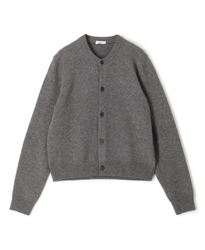 エクストラファインウール クルーネックカーディガン