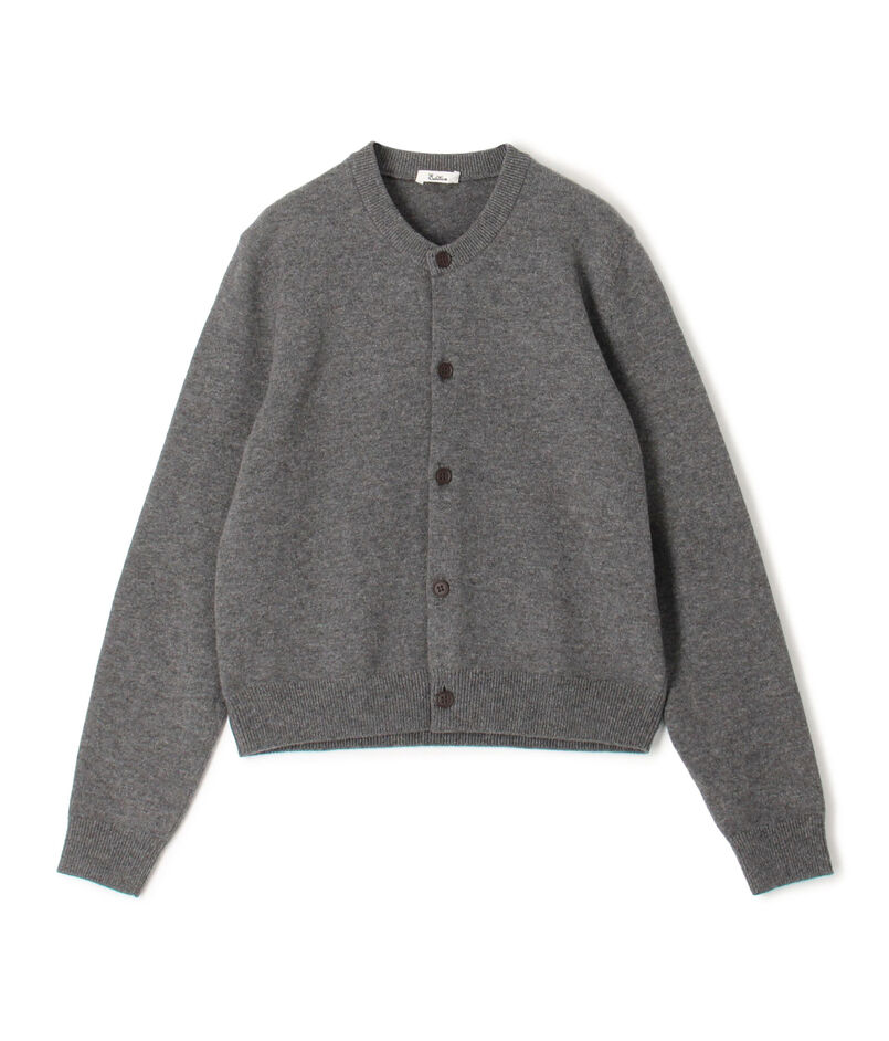 エクストラファインウール クルーネックカーディガン