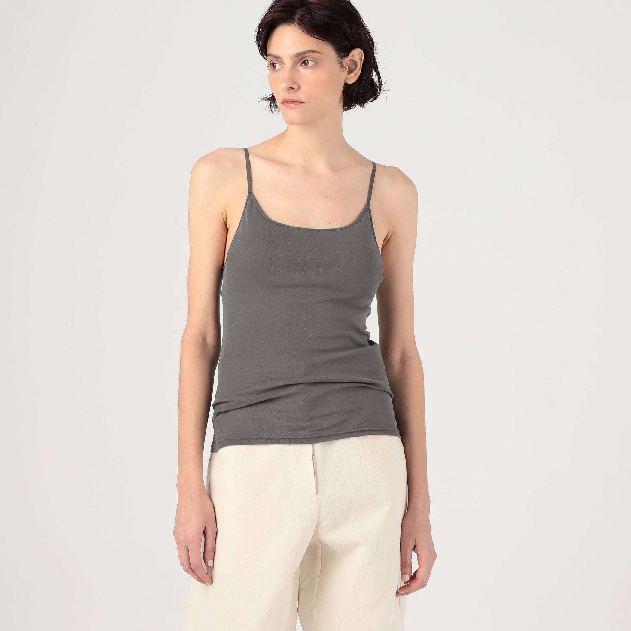 コットンフライス カップ付きキャミソール｜トゥモローランド 公式通販