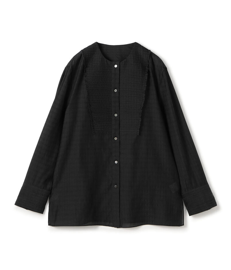 シアーハウンドトゥース ブザムシャツ