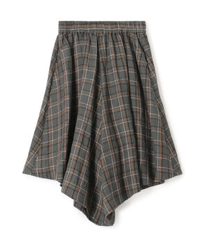 ランダムリネン フレアハーフパンツ