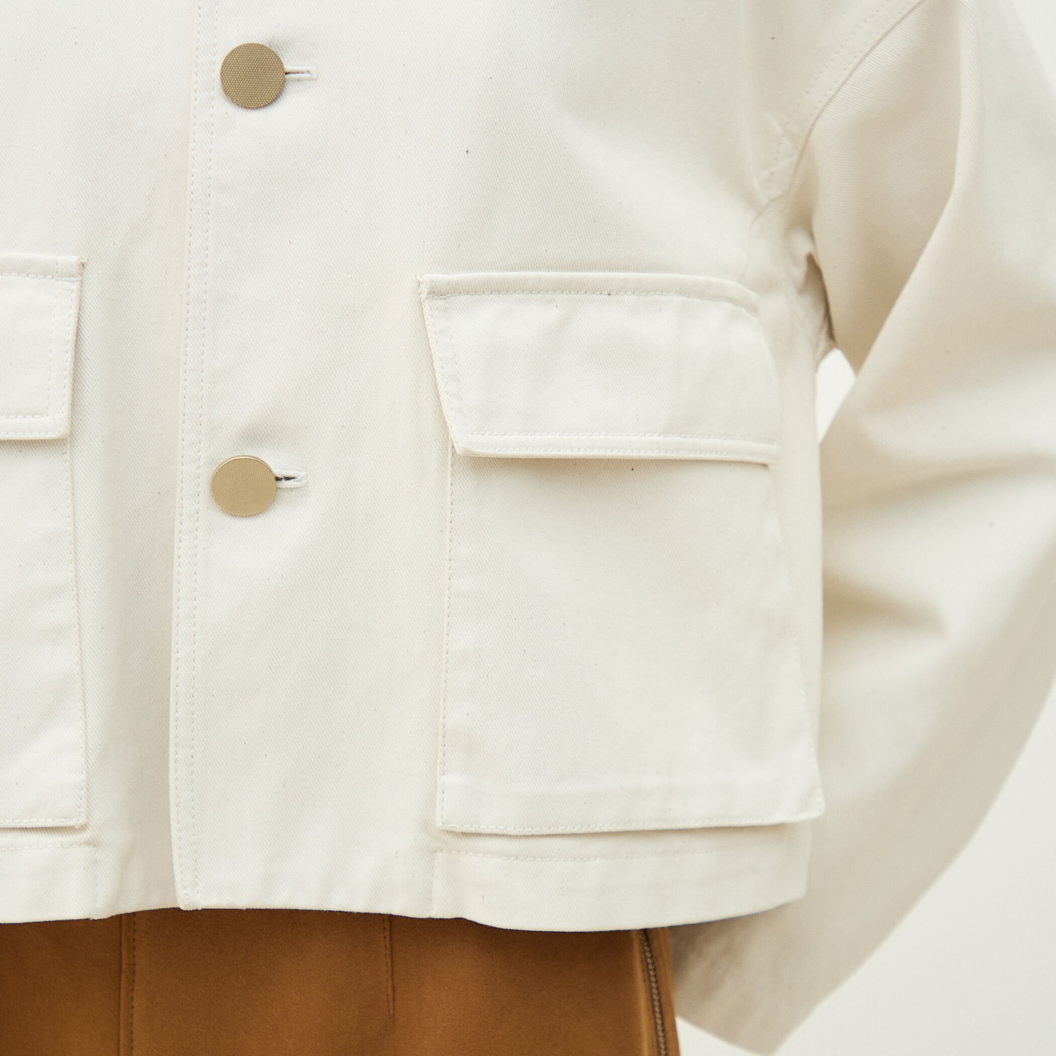 ピグメントドリルクロス クルーネックジャケット｜トゥモローランド