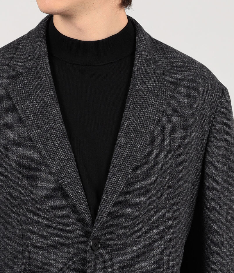 ウールシルクナイロン シングルブレステッド 2Bジャケット CARLO 