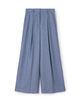 メランジカルゼ タックワイドパンツ