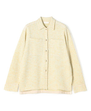 ミックスツイード シャツブルゾン