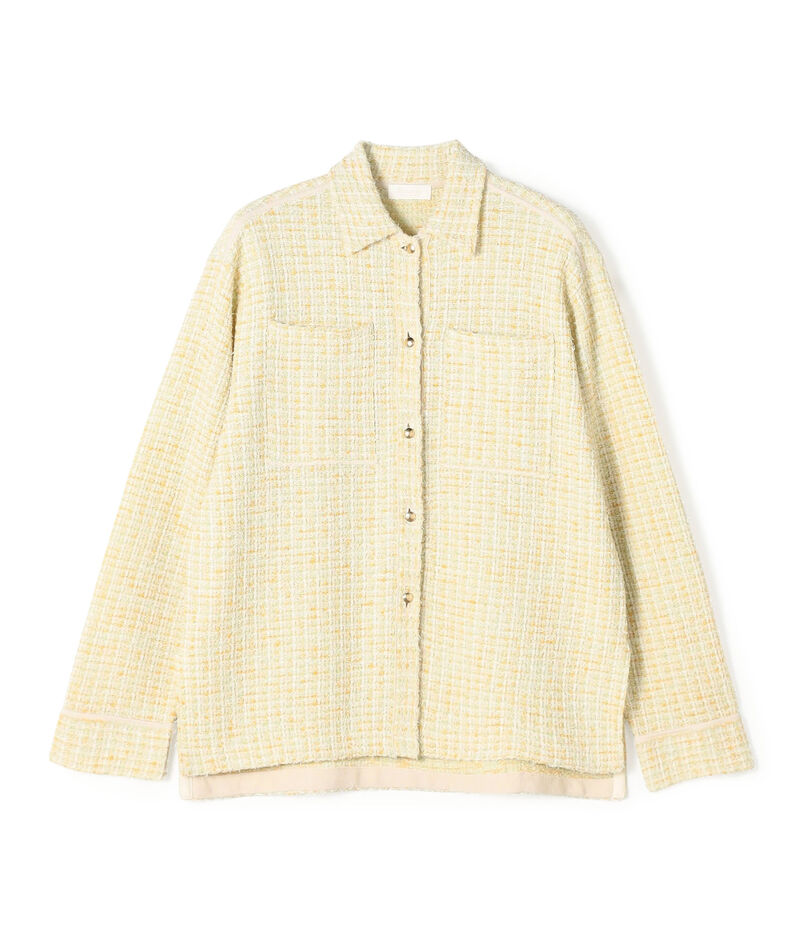 ミックスツイード シャツブルゾン