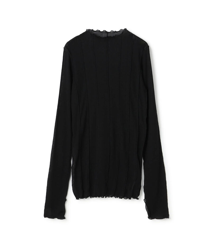 HAKUJI Sheer rib BN PO ボトルネック プルオーバー