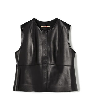 【WEB先行予約】シープスキン ペプラムベスト