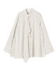 プレイドセルロースツイル フロンドレープシャツ プレイドセルロースツイル フロンドレープシャツ