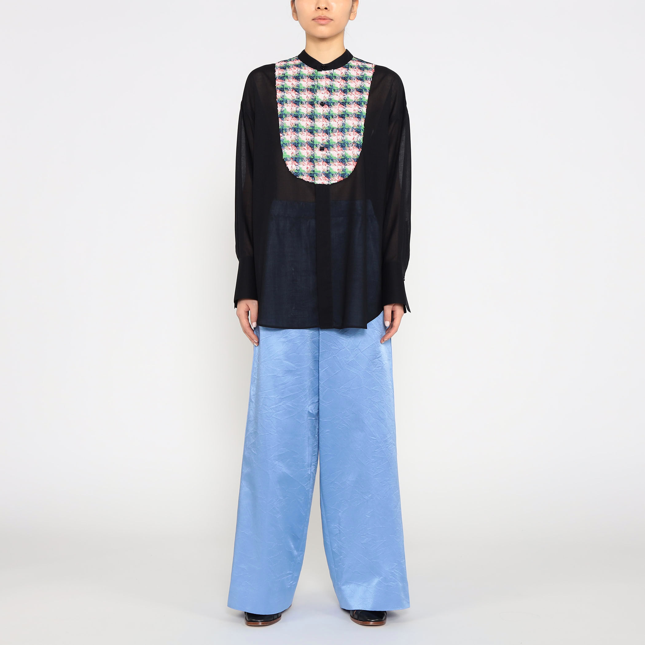 pas de calais】ブロックプリントサルエルパンツ✳︎新品タグ