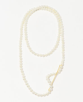 【別注】januka  ATTACHMENT WITH PARTS BAR パールネックレス