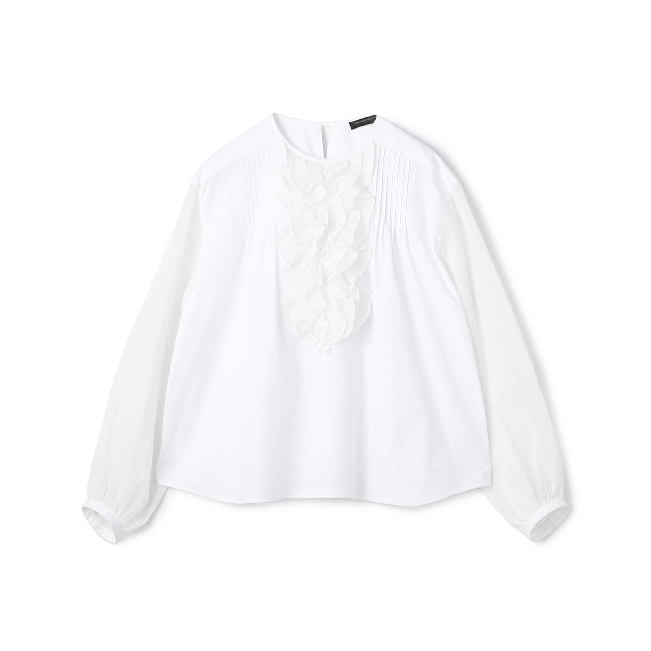 ホワイトコンビネーション ラッフルブラウス｜トゥモローランド 公式通販