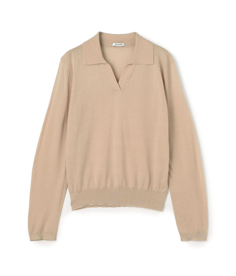 ウールテンセルシルク スキッパー ニット