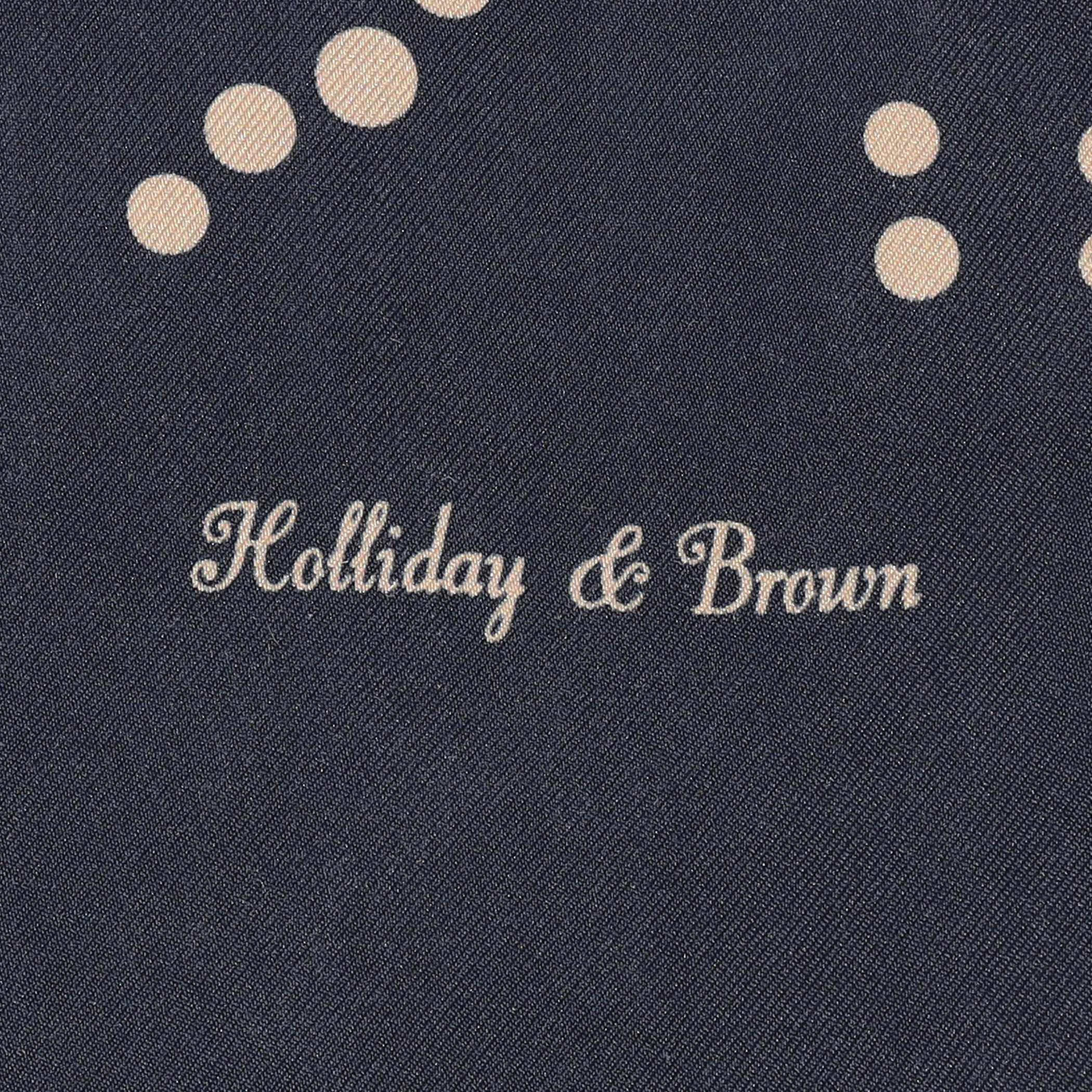 Holliday & Brown ウェーブドット シルクスカーフ｜トゥモローランド