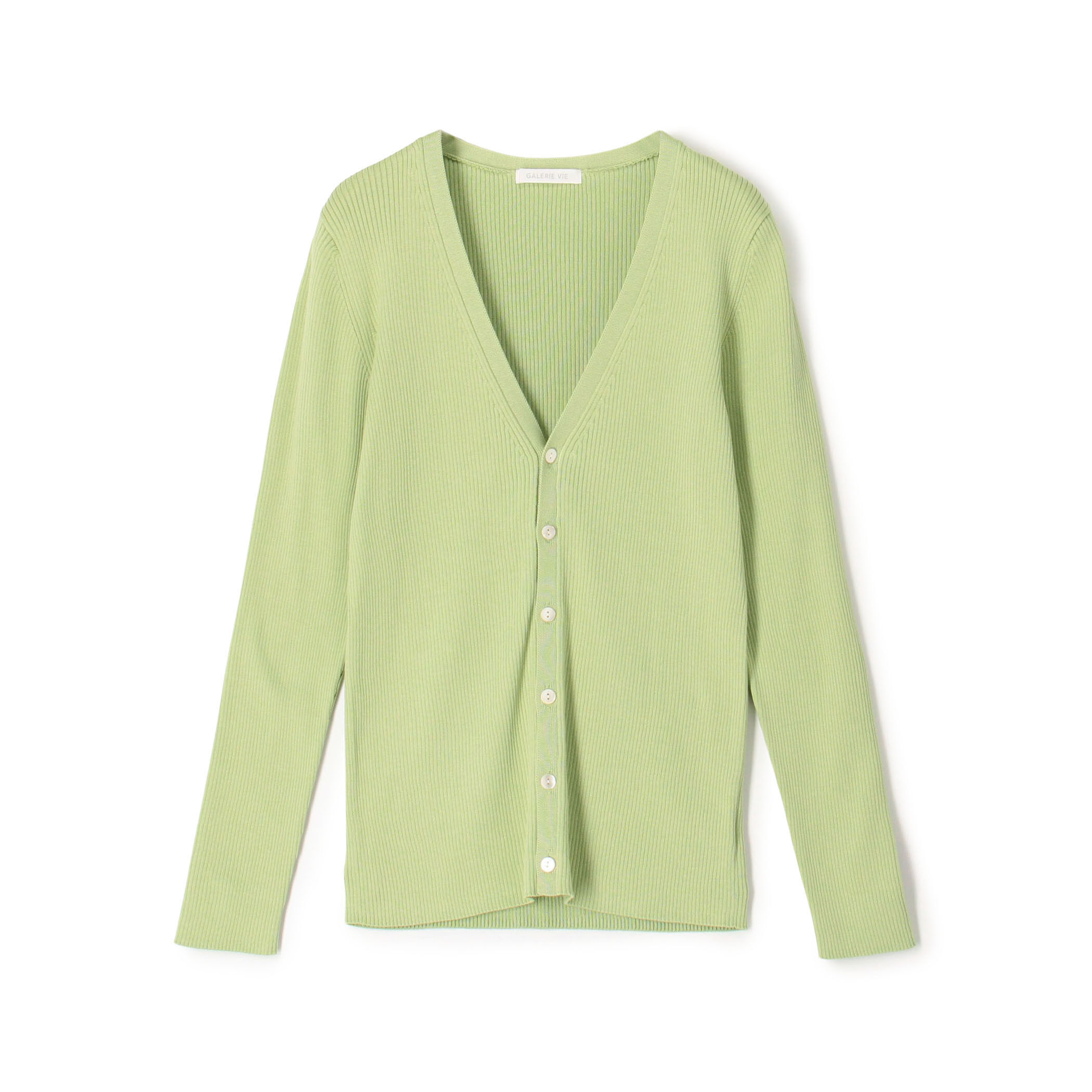 ギザコットンリブ Vネックカーディガン｜トゥモローランド 公式通販