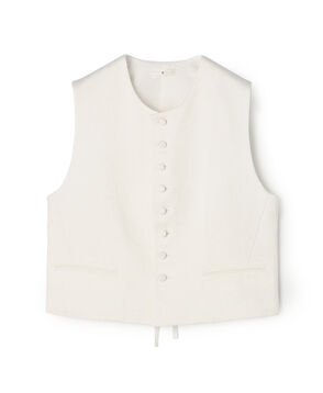 リネンツイル ショートジレ