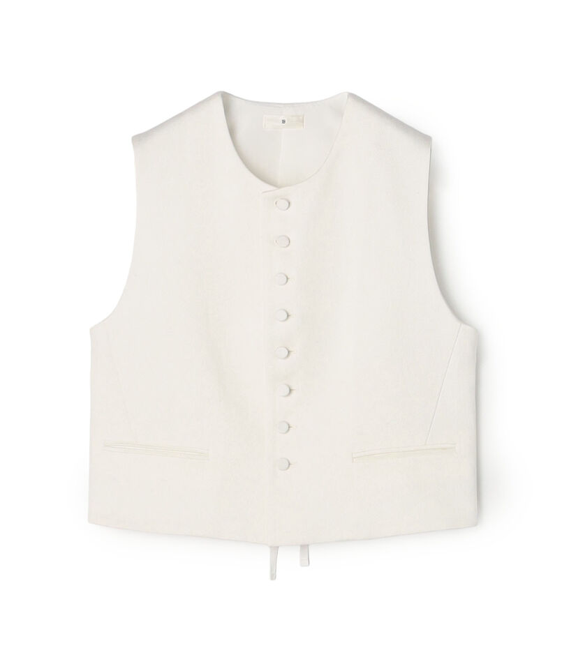 リネンツイル ショートジレ