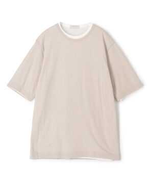 ストレッチ天竺 レイヤードTシャツ