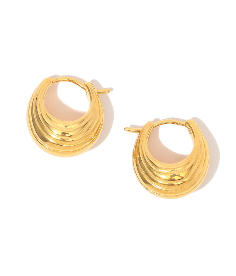 R.ALAGAN SHIMA HOOPS ピアス