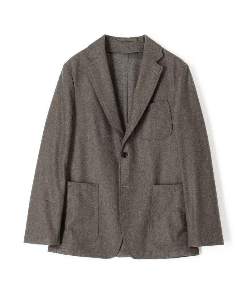 ウーレンフランネル シングルブレステッド3Bジャケット Vitale Barberis Canonico