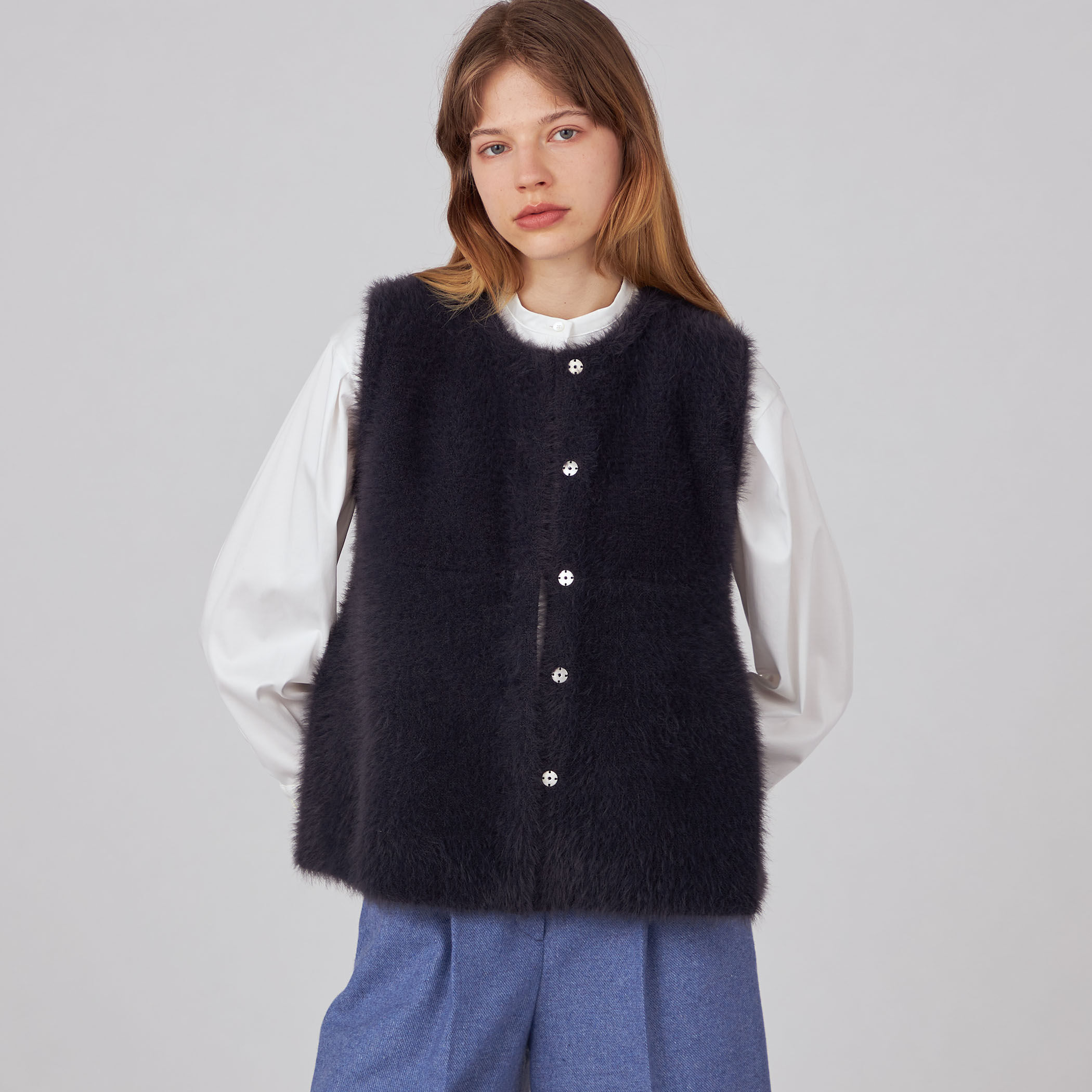 【美品】BALLSEYフェザーヤーンぺプラムベスト □フェザーヤーン ペプラムベスト｜トゥモローランド 公式通販