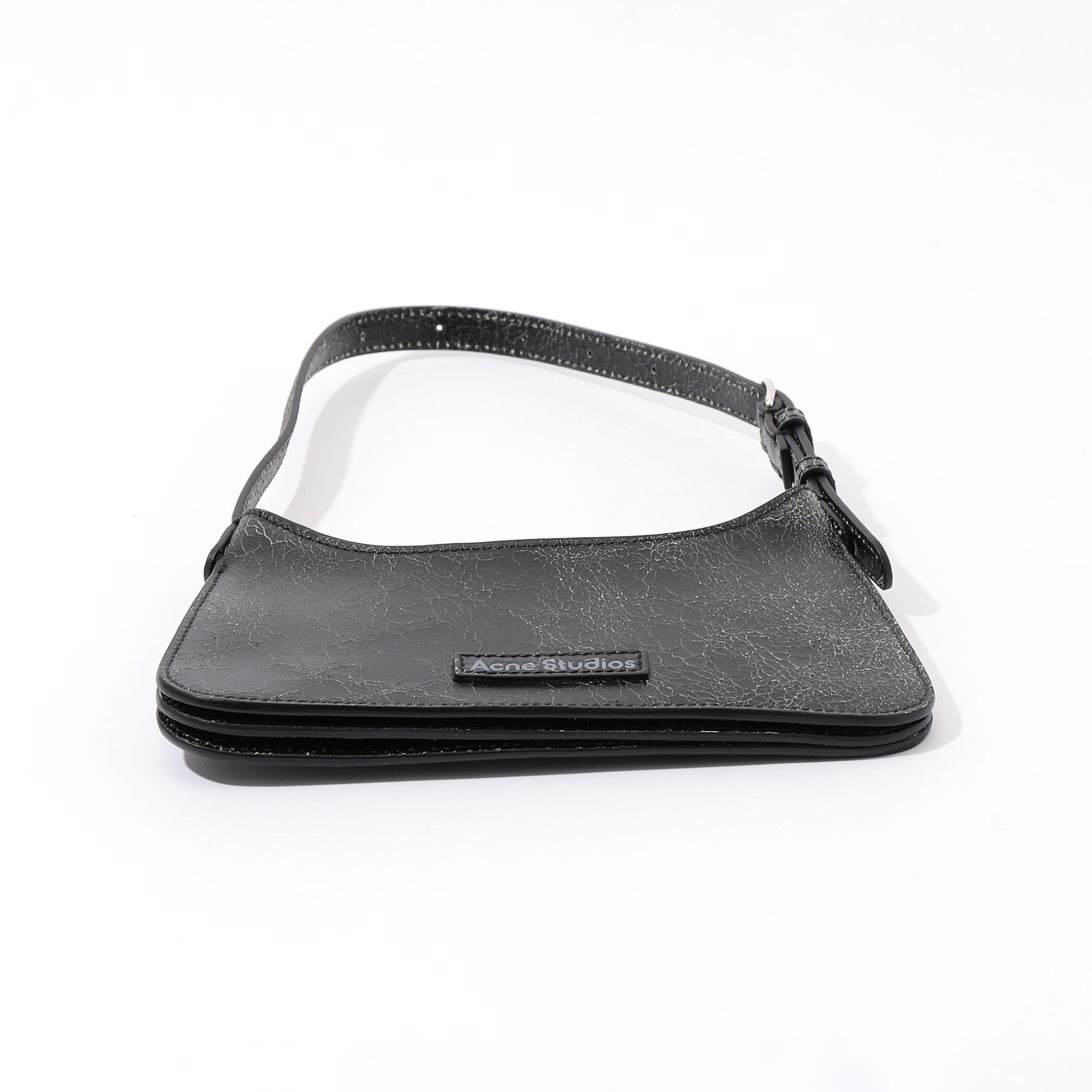 ★Acne Studios★フラットマイクロショルダーバッグ Acne Studios - プラットマイクロショルダーバッグ - ブラック