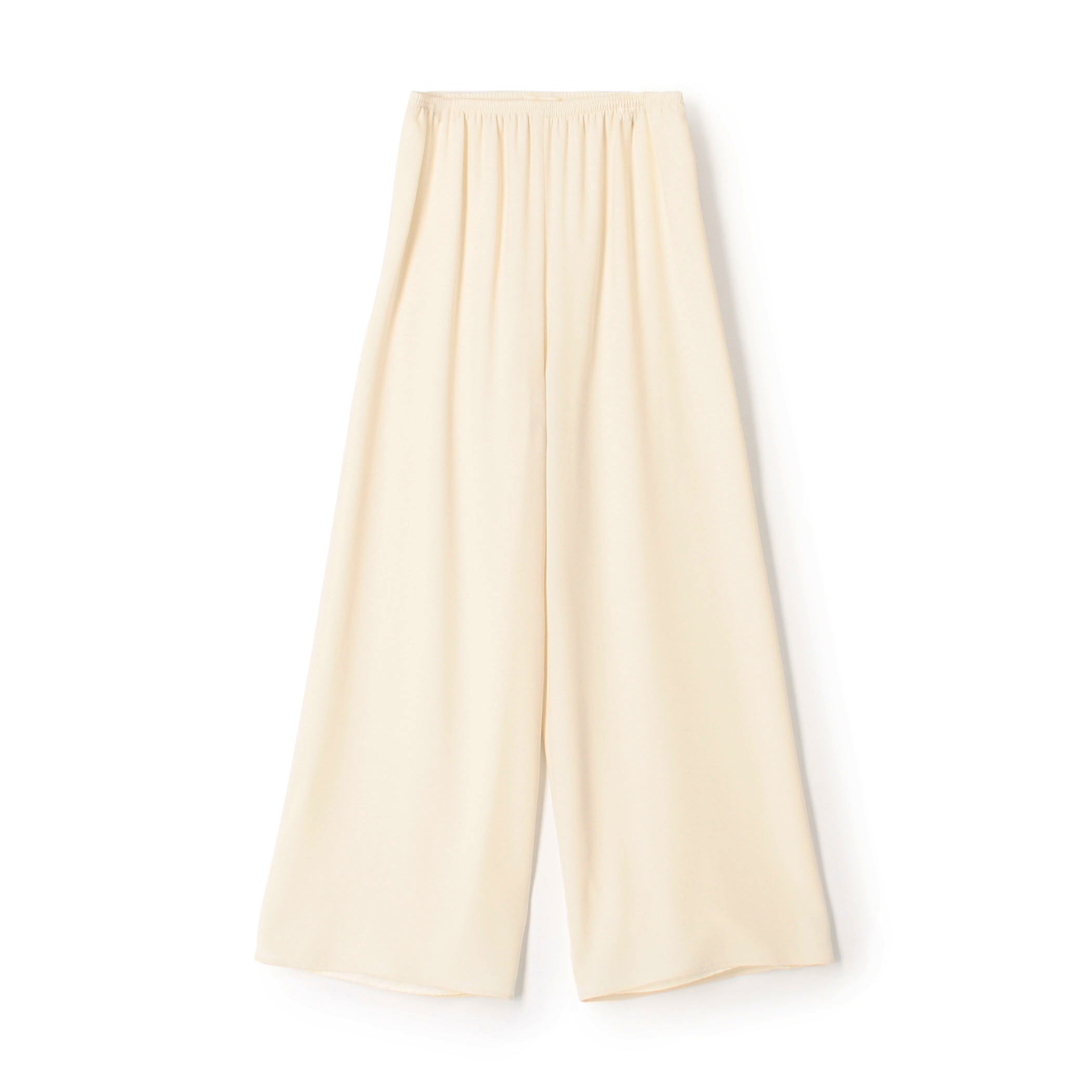 TOMORROWLAND REGGIANI ベージュ パンツ セットアップ 38 ジャージーライクジョーゼット リラックスパンツ