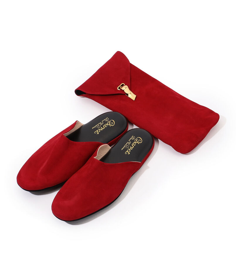 Charvet ゴートスエード スリッパー