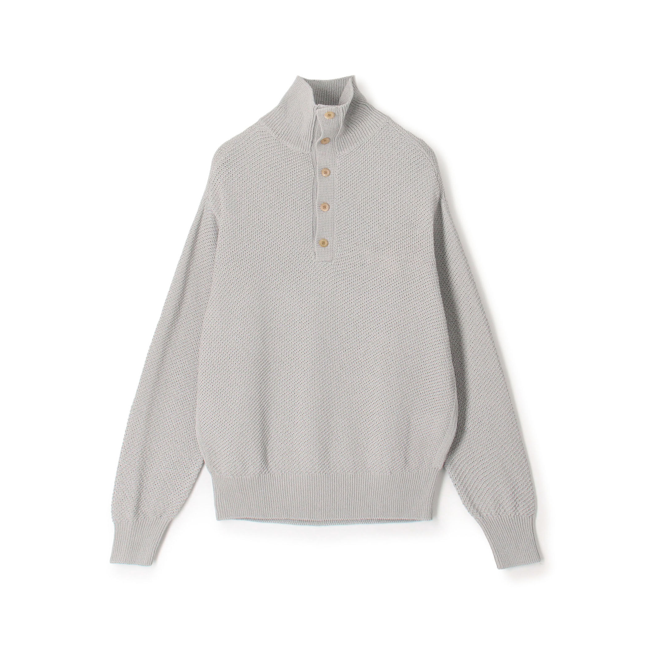 TOMORROWLAND tricot ギマコットンニット スタンドカラープルオーバー