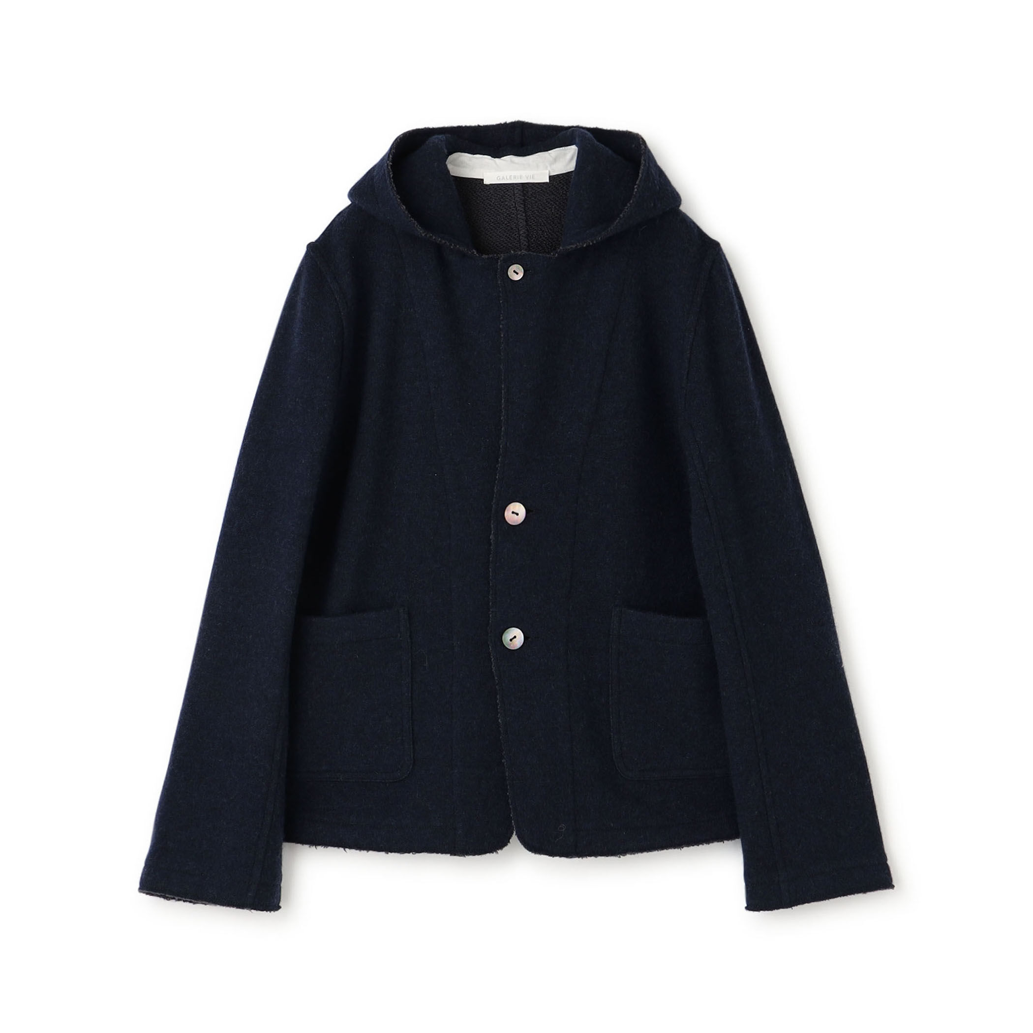 ウールコットンバックパイル フードジャケット｜トゥモローランド 公式通販